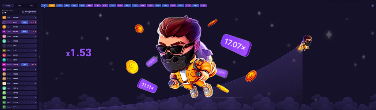 Imagen de demostración del juego Lucky Jet