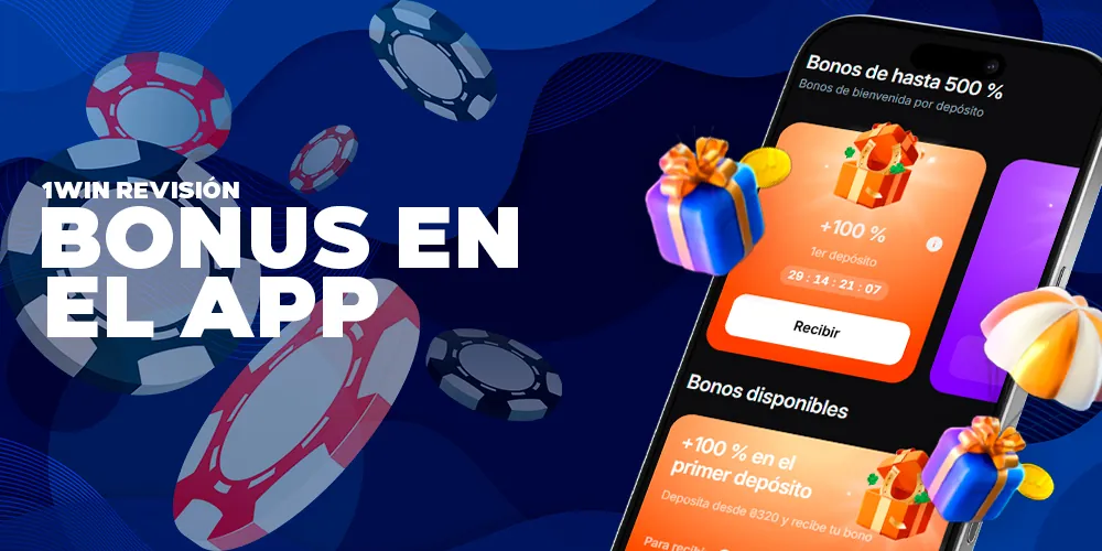 Bonificaciones en la aplicación móvil 1Win.