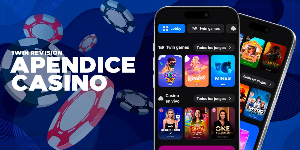 Aplicación de casino para juegos de azar.
