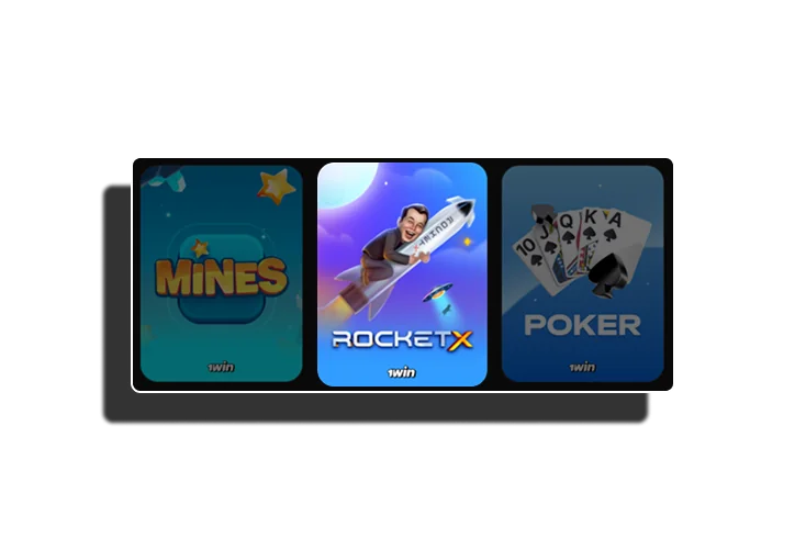 Elige el juego Rocket X en el casino 1Win.