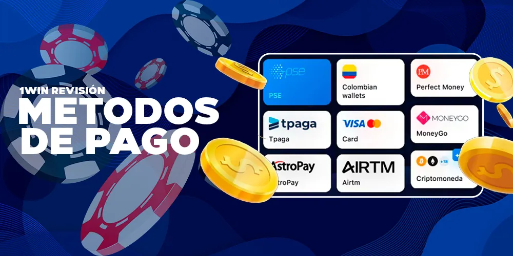 Métodos de pago disponibles para jugadores de Colombia.