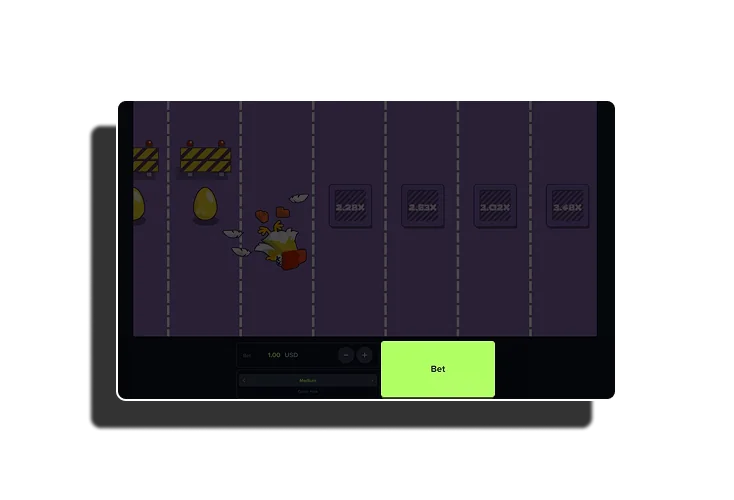 Comience el juego con la primera apuesta.