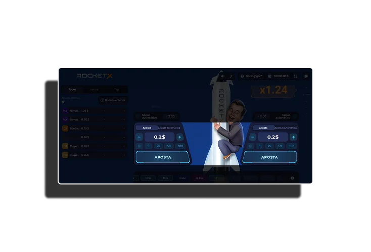 Elige el juego Rocket X en el casino 1Win.